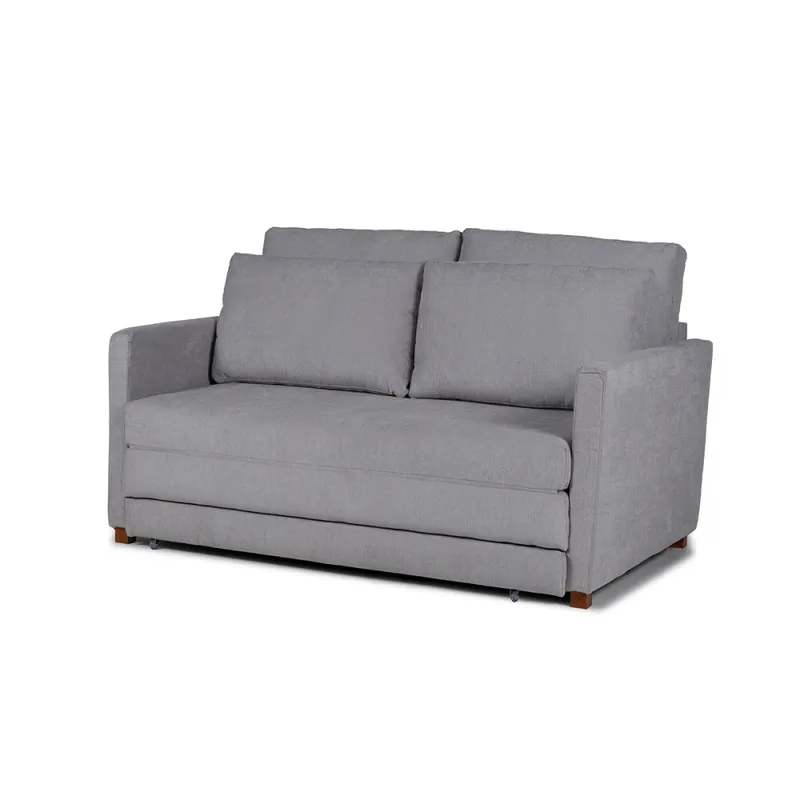 Sofá Cama Niki - Tela Microfibra - 10286 (Gris) en Gris - Sillones y sofás, Uruguay | NYR