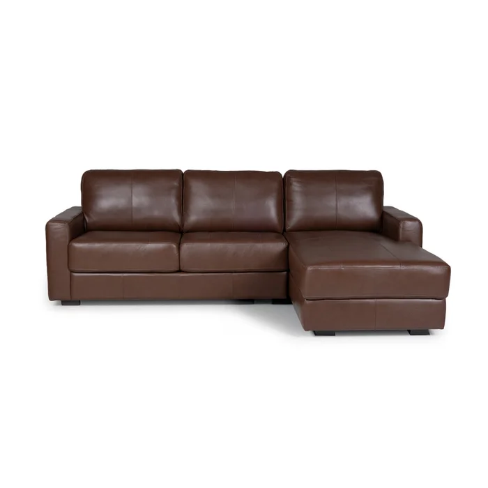 Rinconera Como - Cuero Básico - 2 + Chaise derecho - New Brown en Beige - Sillones y sofás, Uruguay | NYR, vista 2