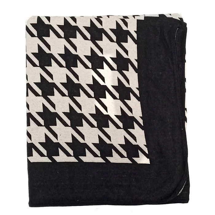MANTA ALGODON/POLIESTER NEGRO/NATURAL 1.25x1.5M en Multicolor - Textiles, Uruguay | Decohogar, vista 2