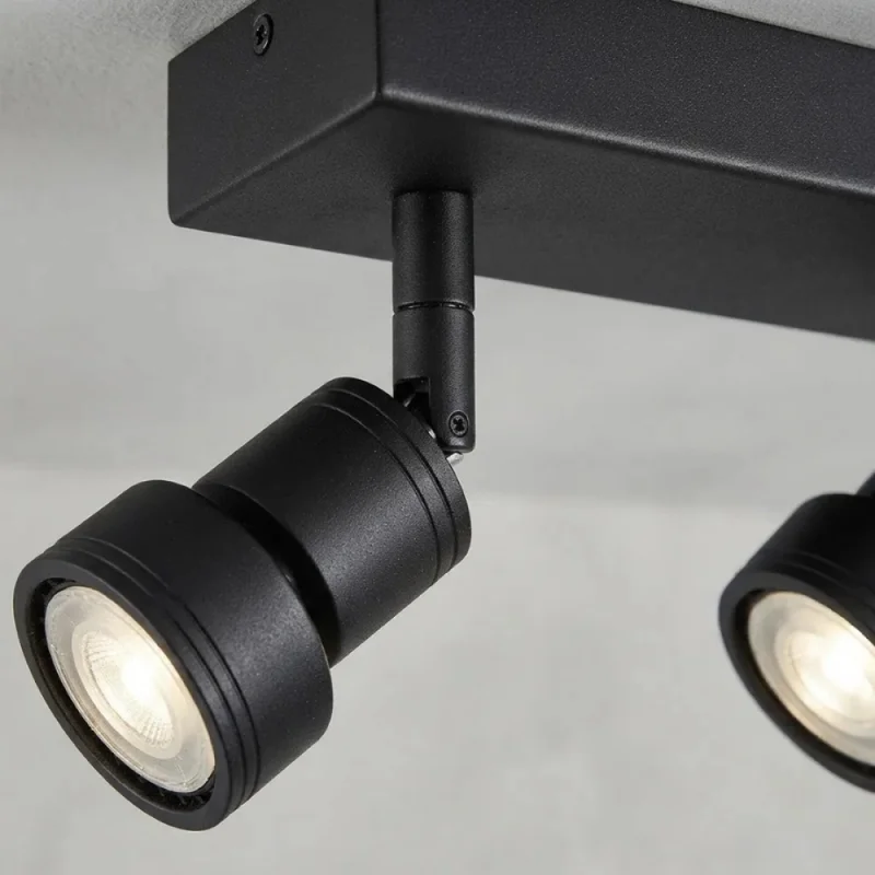 Lámpara Niza Triple Orientable Negra en Negro - Lámparas colgantes, Uruguay | Serlux, vista 5