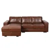 Sofa C/chaise Más De 4 Cuerpos Cuero-100-natural Marron Texas Caramelo en CARAMELO - Sillones y sofás, Uruguay | Divino, vista 2 de 8