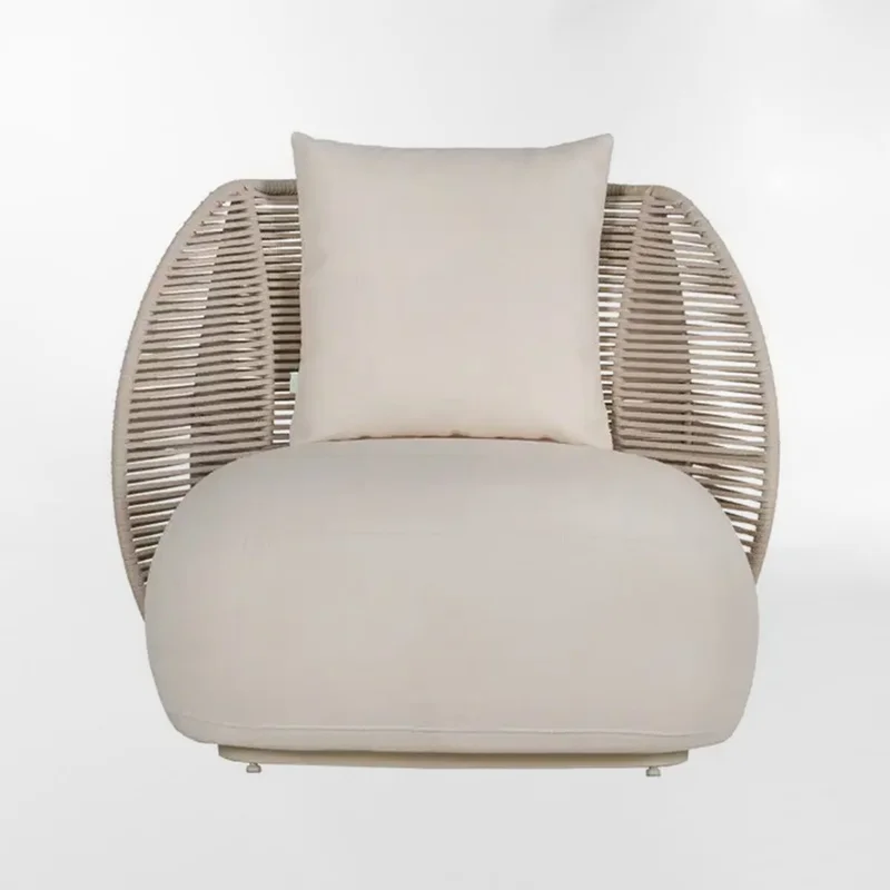 POLTRONA DE EXTERIOR PERLAGE BEIGE en Blanco - Butacas, banquetas y puffs, Uruguay | Viasono, vista 3