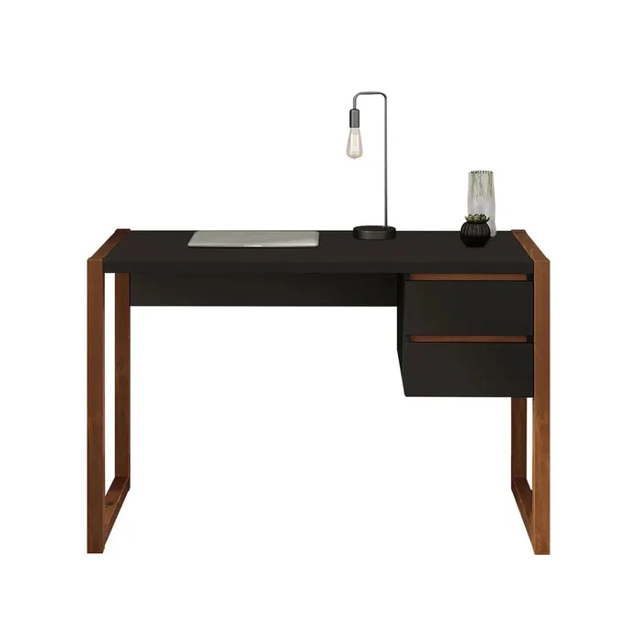 Escritorio con cajones 120cm Atena - Patas en Madera Maciza en Blanco - Escritorios, Uruguay | Balton, vista 16