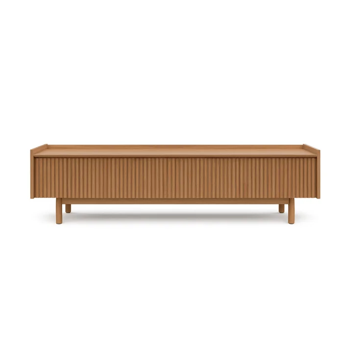 Rack Ravena 220cm - Marrón Freijo en Freijo – Cuenta con 3 puertas - Muebles para TV, Uruguay | Berna home