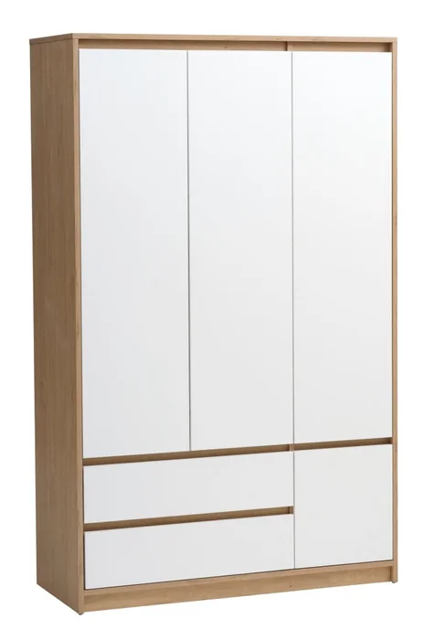 Armario BILLUND 119x193 blanco/roble en Blanco - Roperos y placares, Uruguay | JYSK