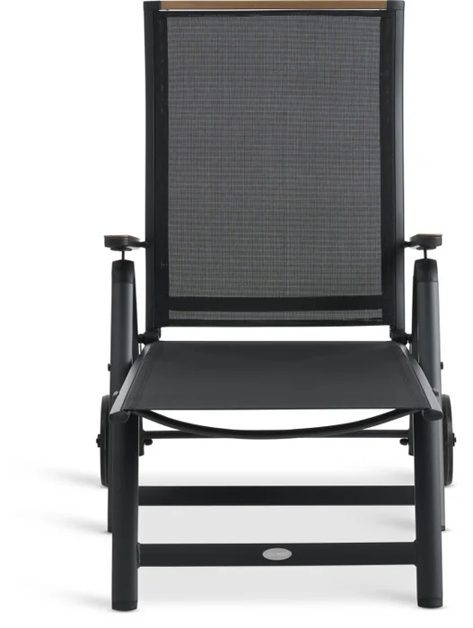 Reposera BREDSTEN A79xL187 negro en Negro - Muebles para el exterior, Uruguay | JYSK, vista 2