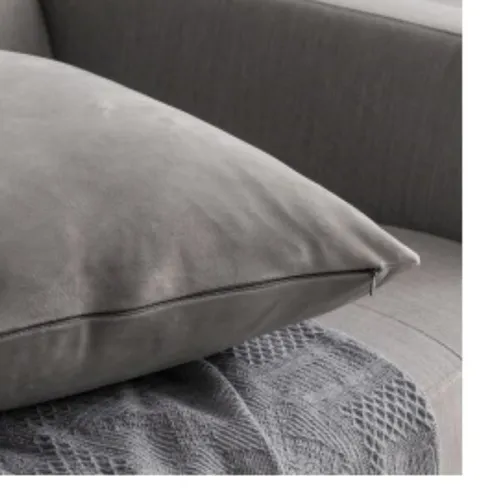 Almohadón Velvet Grey en Gris - Textiles, Uruguay | Finkel