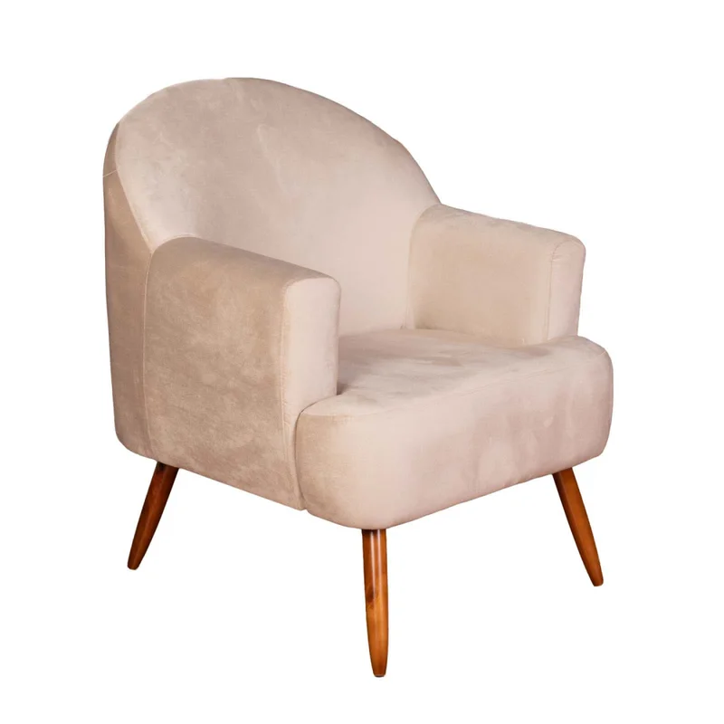 Butaca Tela Natural-beige Agata Beige en Beige - Sillones y sofás, Uruguay | Divino, vista 3