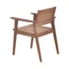 Silla de patio con apoyabrazos Teca - Caraíva en Marrón - Muebles para el exterior, Uruguay | Rústico Hogar, vista 3 de 4