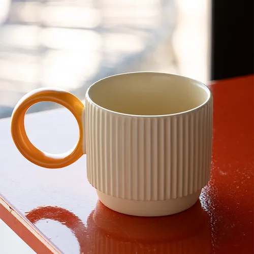 Taza Asa Redonda Color en Beige - Decoración, Uruguay | Cabana
