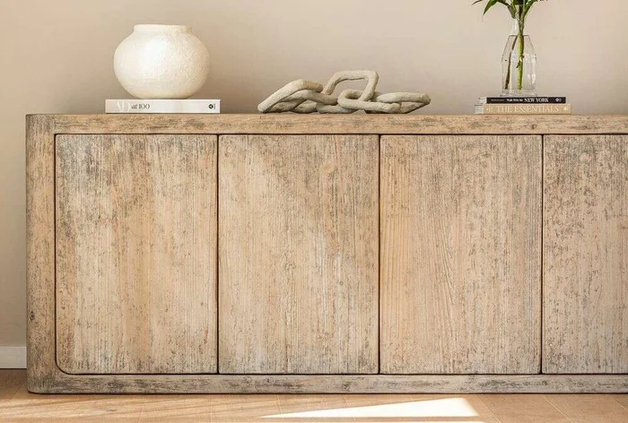 APARADOR BALZAC - PINO MACIZO RECICLADO GRIS - 2.53 MTS en Madera natural - Bibliotecas, Uruguay | La Iberica, vista 13