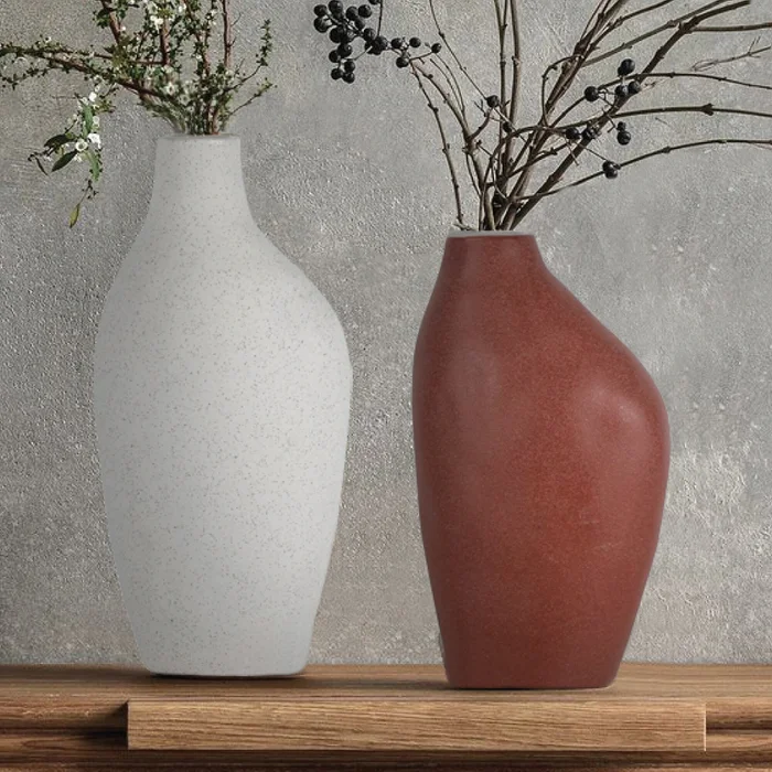 FLORERO CERAMICA 13x9x22CM TERRACOTA en Terracota - Jarrones, Uruguay | Koz, vista 3