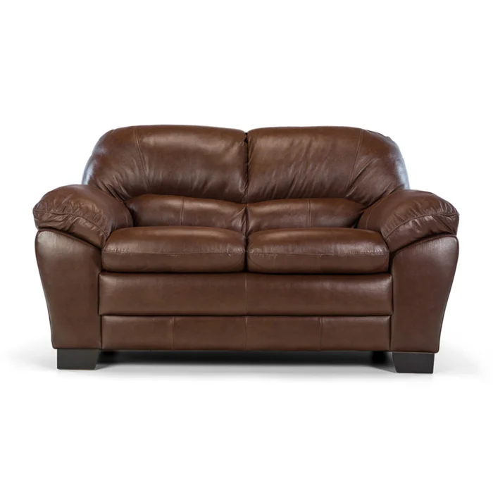 Sofá Messina - Cuero Básico - 2 cuerpos - New Brown en Marrón - Sillones y sofás, Uruguay | NYR, vista 2