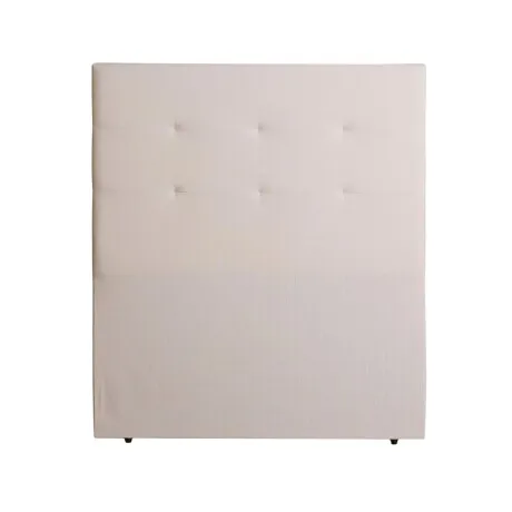 Respaldo Plaza y media tela natural - Beige en Beige - Dormitorio, Uruguay | La Cueva Muebles