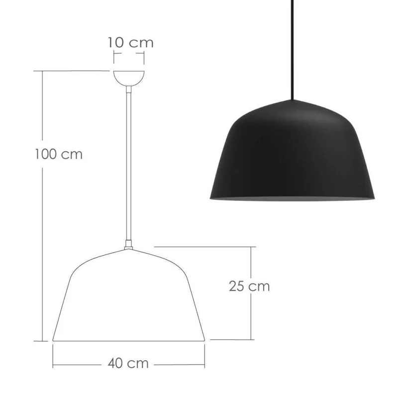 Lampara de techo Skive en Negro - Lámparas colgantes, Uruguay | Alta Gracia Deco, vista 4