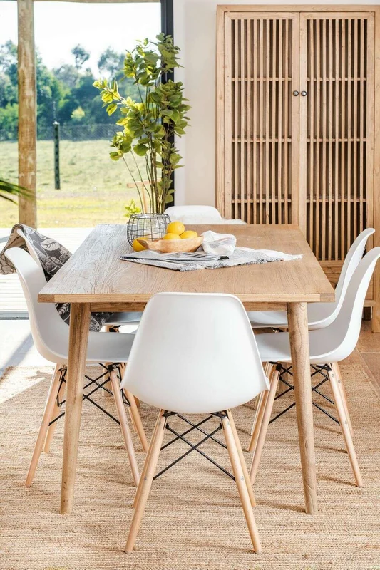 MESA COMEDOR NORDICA - OLMO NATURAL - 1.80 X 0.90 MTS en Madera natural - Mesas de comedor, Uruguay | La Iberica, vista 37