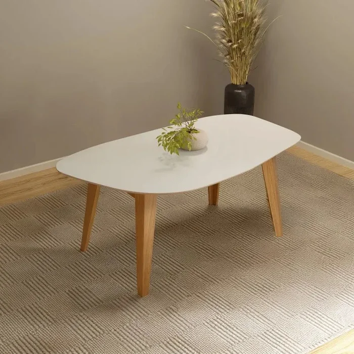 Mesa de Comedor Organica Prisma - 100% MDF en Blanco - Mesas de comedor, Uruguay | Balton, vista 2