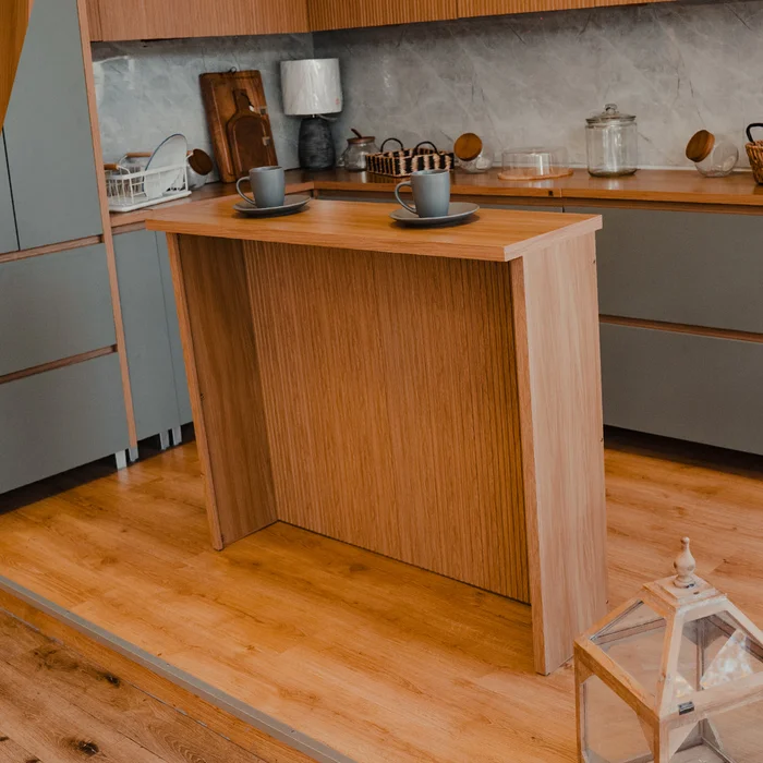 Isla desayunador - Sueca 120cm Marrón en Madera natural - Mesas de arrimo, Uruguay | Ecowood, vista 7