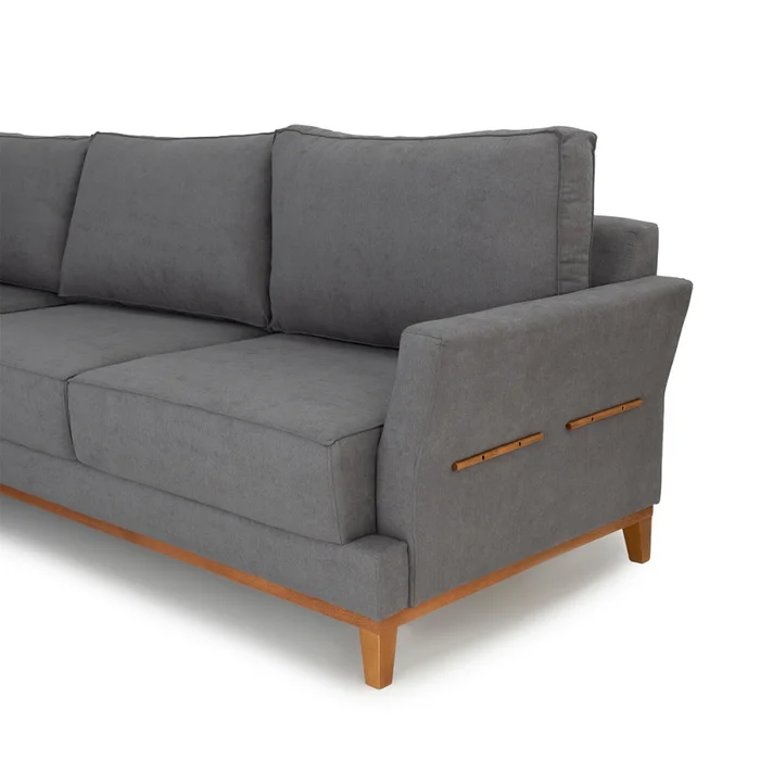 Rinconera Amadeus Chica - Tela Microfibra - Chaise Izquierdo - 2160 (Grafito) en Gris - Sillones y sofás, Uruguay | Nyr, vista 4