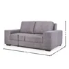 Sofá Boston - Tela Aquaclean - 2 cuerpos - A fabricar en Patrón - Sillones y sofás, Uruguay | NYR, vista 3 de 3