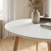 Mesa de Comedor Veneza - Redonda - Blanco y Cedro en Blanco - Mesas de comedor, Uruguay | NYR, vista 2 de 3