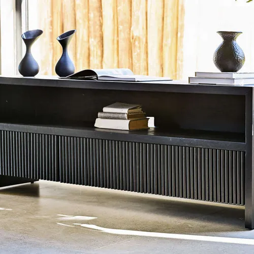 RACK STUDIO TOTAL BLACK - 1.75 MTS en Negro - Muebles para TV, Uruguay | La Iberica