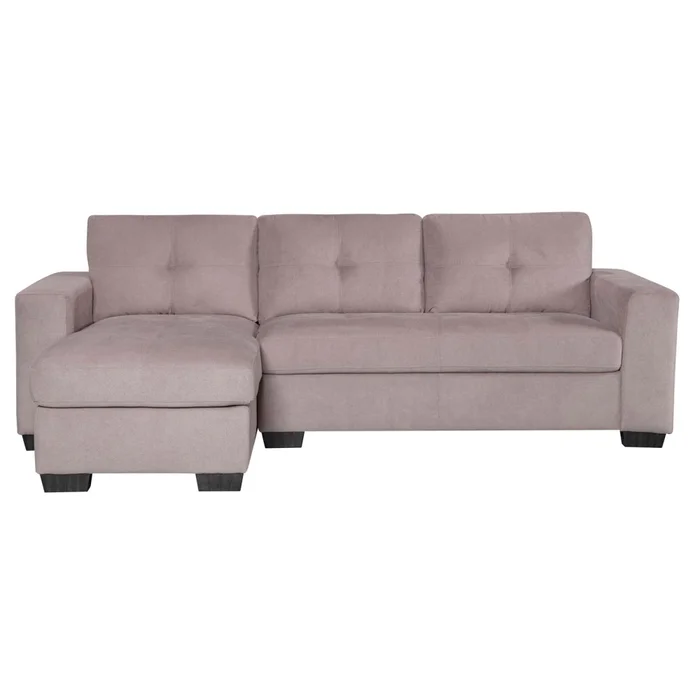 Sofá C/chaise Más De 4 Cuerpos Tela Marron Detroit Taupe en Beige - Sillones y sofás, Uruguay | Divino, vista 2