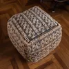 Puff almohadón de piso tejido de yute 40cm - Butacas, banquetas y puffs, Uruguay | Buho Store, vista 3 de 7