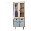 Aparador Cristalero 4P Mel/blanco Linea Nordica en Madera Maciza - Comedor, Uruguay | Que Sal Muebleria, vista 5 de 6