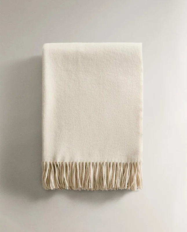 MANTA LANA en Beige - Textiles, Uruguay | Zara Home, vista 5