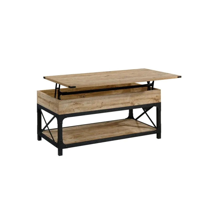 Mesa Ratona Articulada - Sauder - Linea River en Madera natural - Mesas de living, Uruguay | Ecowood
