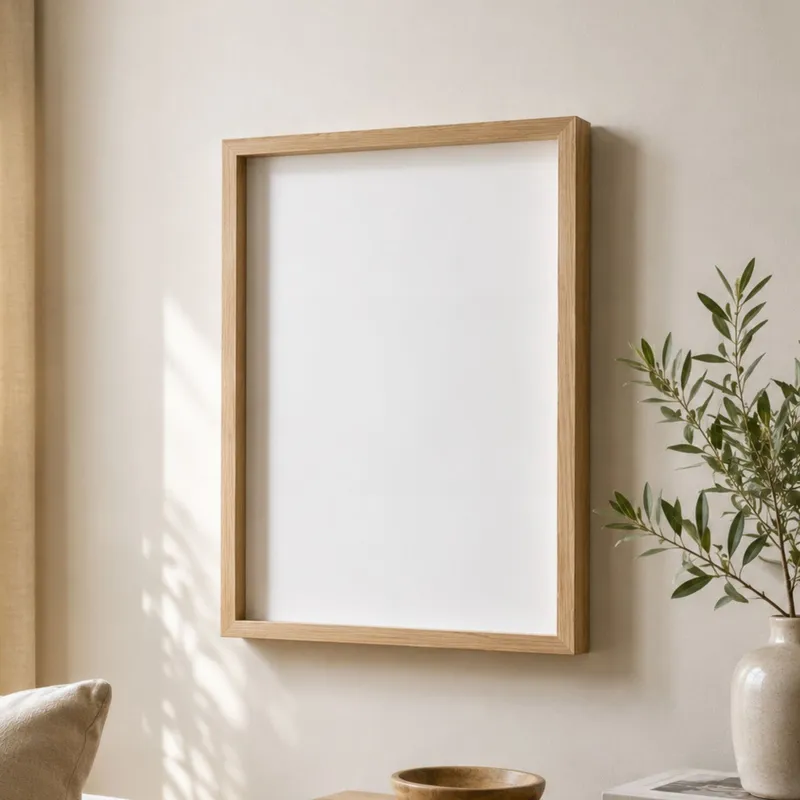 Marco A3 30x42cm en Madera natural - Marcos, Uruguay | Kiosko de Mar