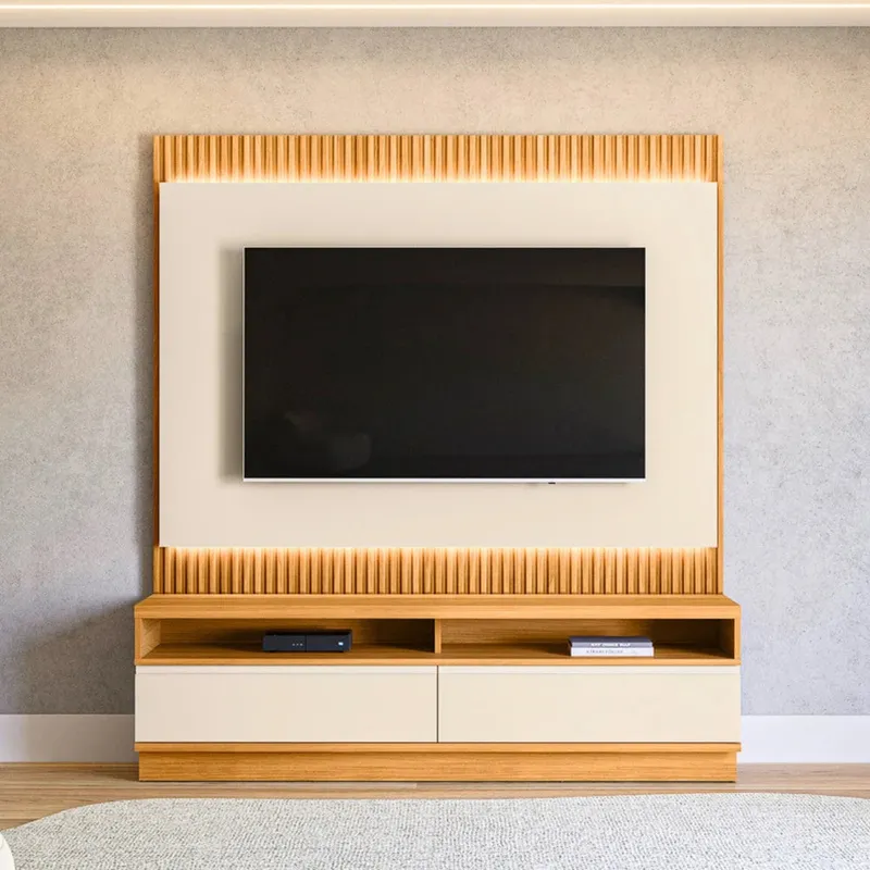 Modular para Tv San Paulo Rack + Panel - Línea Haus - Muebles para TV, Uruguay | Ecowood