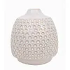 FLORERO RELIEVES D9x10CM CERAMICA BLANCO en Blanco - Jarrones, Uruguay | Decohogar, vista 2 de 3