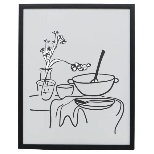 Cuadro Spaghetti I, 40 Blanco Papel Wi242005a en Blanco - Decoración de pared, Uruguay | Divino