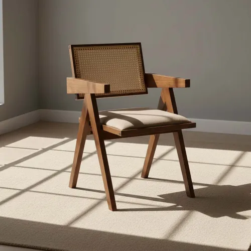 Silla De Comedor Madera-y-tela Marron Inari en Marrón - Sillas, Uruguay | Divino