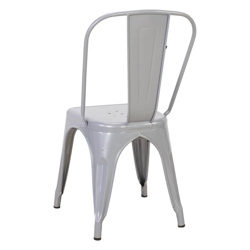 Silla De Comedor Cy-20002 Metal Gris Estilo Tolix en Gris - Sillas, Uruguay | Divino, vista 4