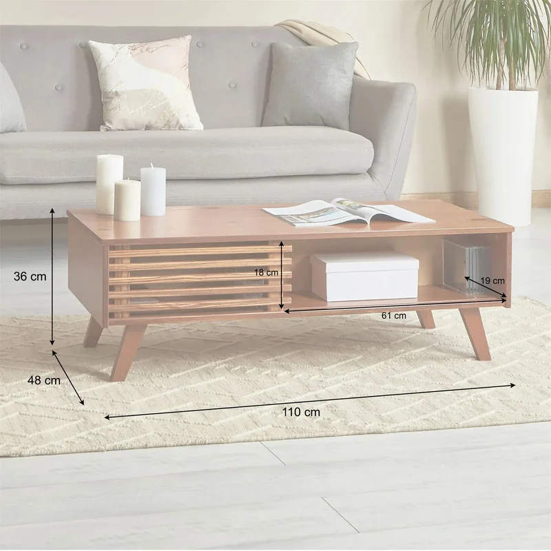 Mesa Ratona Ripado Sean - Madera Maciza en Madera natural - Mesas de living, Uruguay | Balton, vista 13