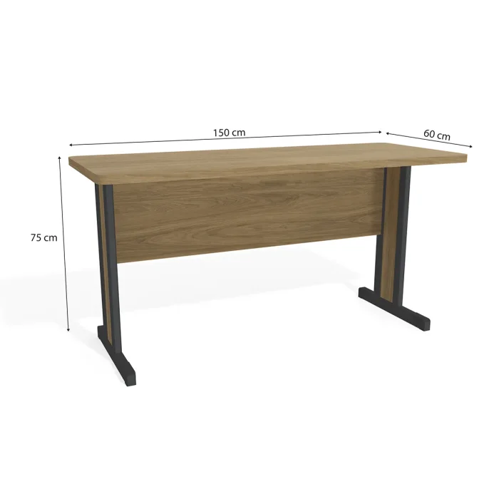 Escritorio Mesa de Trabajo 150x60 cm - Versatil en Madera natural - Escritorios y sillas de escritorio, Uruguay | Delta Center, vista 2