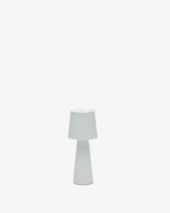 Lámpara de mesa Arenys - pequeña de metal con acabado pintado blanco en Blanco - Lámparas de mesa, Uruguay | Kavehome