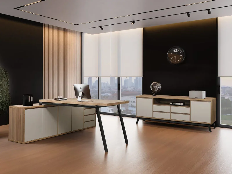 Armario Work en Madera natural - Muebles para TV, Uruguay | Arquetipo, vista 4