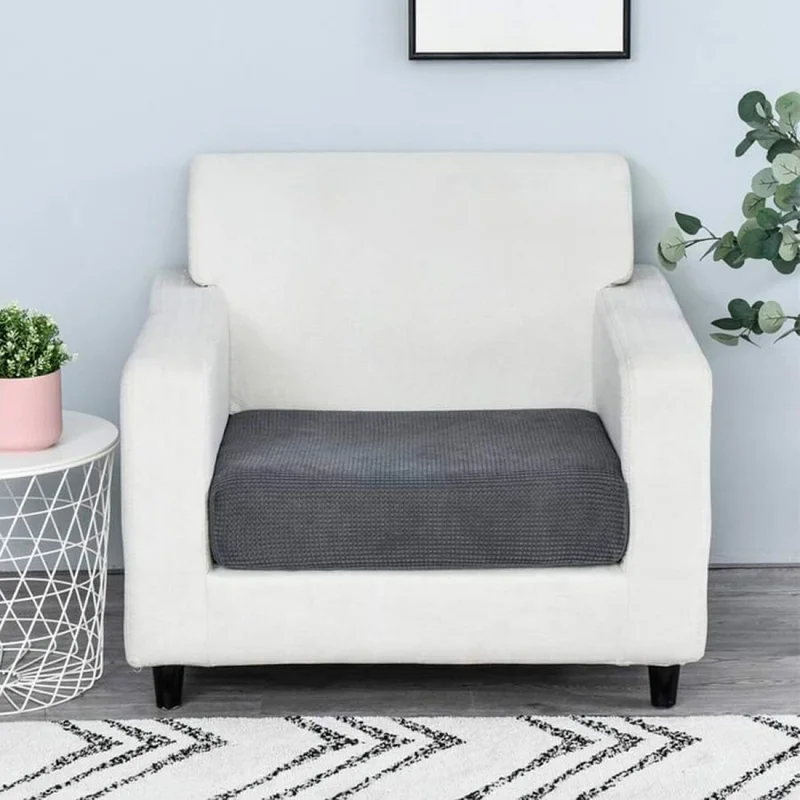 Funda para almohadón de sillón - gris en Gris - Textiles, Uruguay | Buho Store, vista 4