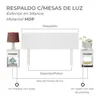 Respaldo de Sommier C/ 2 Mesas de Luz - MDP - BLANCO en Blanco - Dormitorio, Uruguay | Mulata, vista 4 de 6