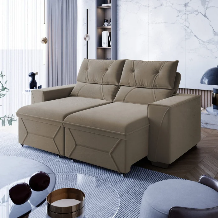 Sofa Dalaman 2,06m en Violeta, Azul Marino, Pena, Linho, Animalle - Sillones y sofás, Uruguay | Casa Brava, vista 2