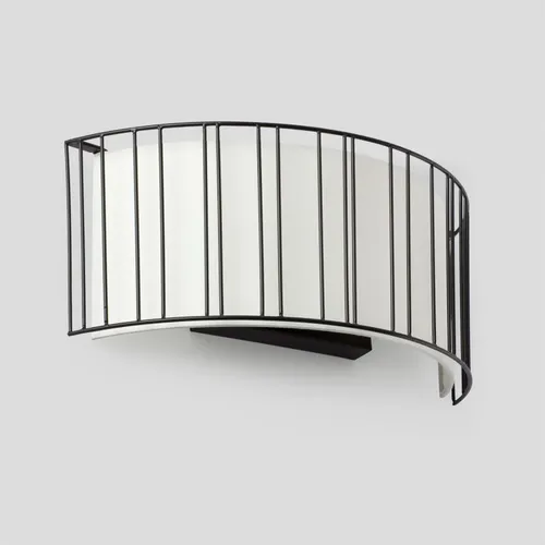 Aplique circular blanco con reja en Blanco - Iluminación, Uruguay | La Perla