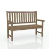 BANCO DE JARDIN MADERA EUCALIPTO 2 LUGARES VEGAS en Marrón - Muebles para el exterior, Uruguay | Alfa Ventas, vista 2 de 2