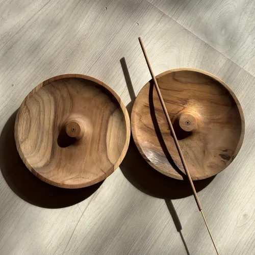 Porta incienso en teca - en Madera natural - Decoración, Uruguay | Rumah Studio Home