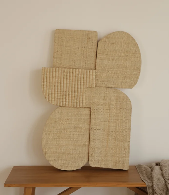 ESCULTURA ARTE DE COLGAR FIBRAS en Madera natural - Espejos, Uruguay | Masinfinito Casa, vista 3