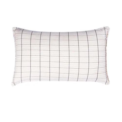 Almohadón Cadaqués 30*50 Lino-y-algodon Gris/verde en Gris - Textiles, Uruguay | Divino