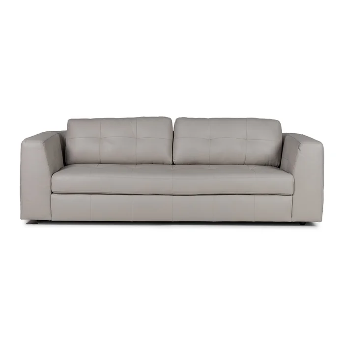 Sofá Amaro 3065 - Cuero Básico - 3 cuerpos - Greige en Beige - Sillones y sofás, Uruguay | NYR, vista 2